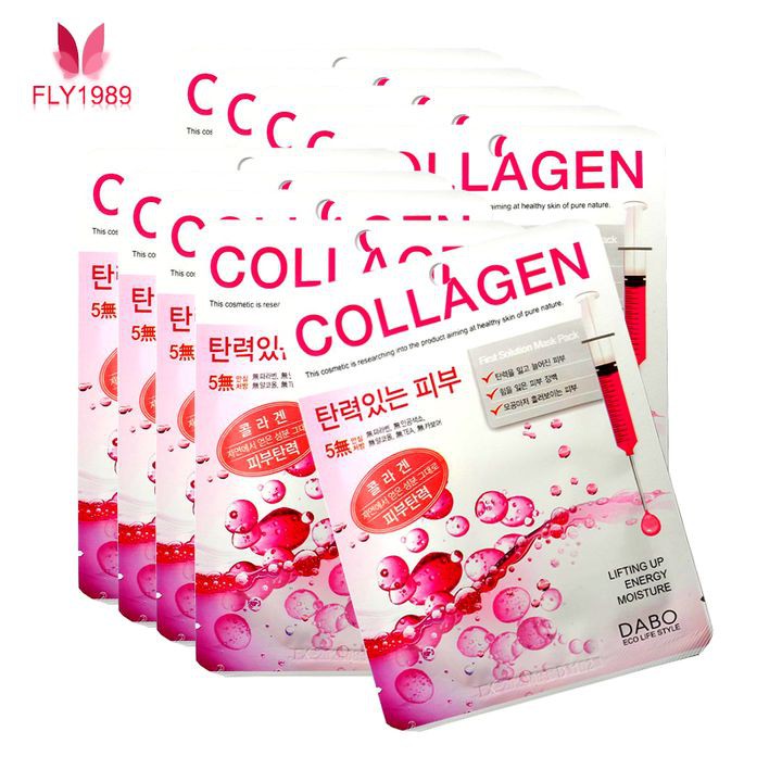 10 Miếng Mặt Nạ giấy Collagen Dabo Chống lão hóa, tái tạo da Hàn Quốc