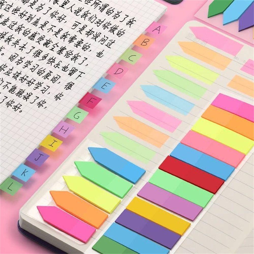 GOGOUP Set 100 Tờ Giấy Ghi Chú Đánh Dấu Trang Sách Tiện Dụng