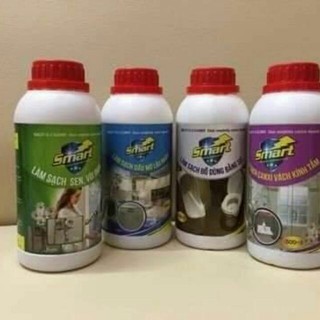 Trọn bộ combo 4 chai dung dịch tẩy rửa làm sạch Smart