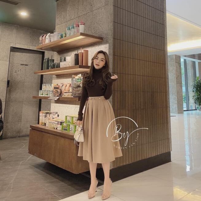 [Mã WARN30 hoàn 15% xu đơn 150k] Áo Thun Trơn Body Cổ Lọ Dài Tay Chất Zip Co Giãn Màu Đen/ Be/ Nâu/ Trắng | BigBuy360 - bigbuy360.vn