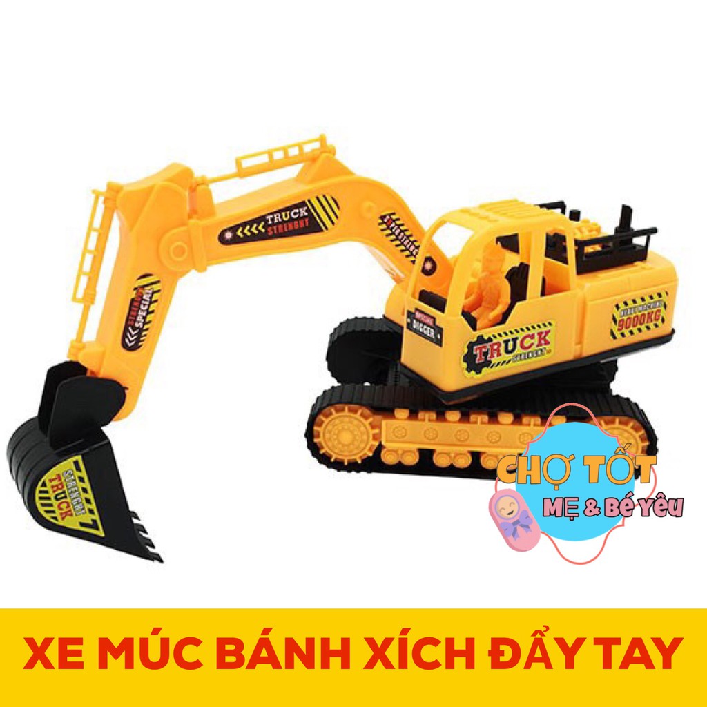 ĐỒ CHƠI XE CÀO ĐẤT BÁNH XÍCH BẰNG NHỰA CHẠY TRỚN VIỆT NAM