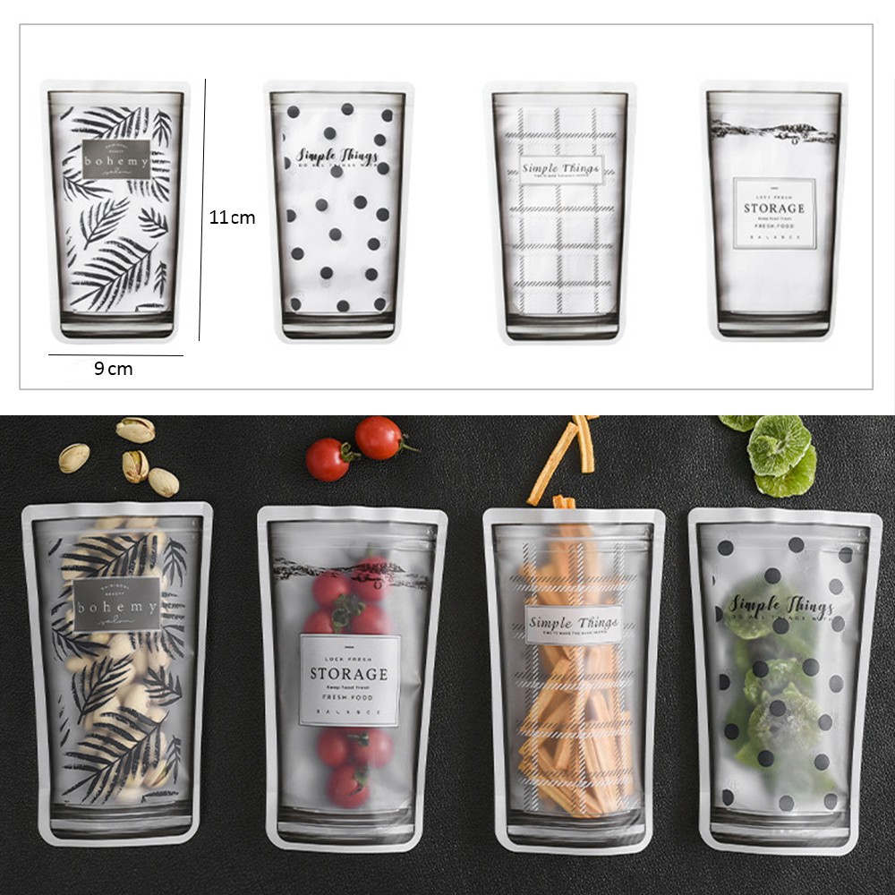 Túi Zip Hoạ Tiết Bảo Quản Thực Phẩm