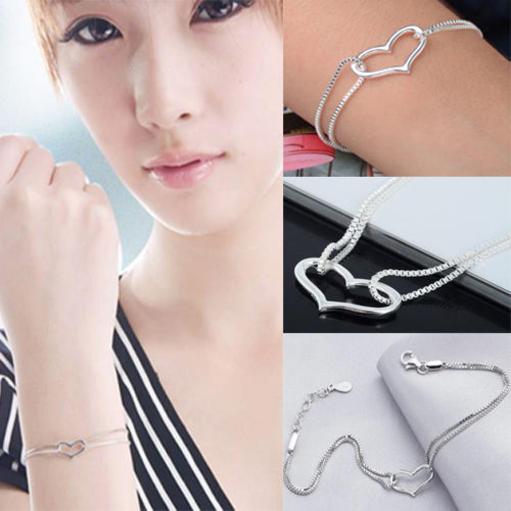 Vòng Tay Mặt Trái Tim Thời Trang Cho Nữ