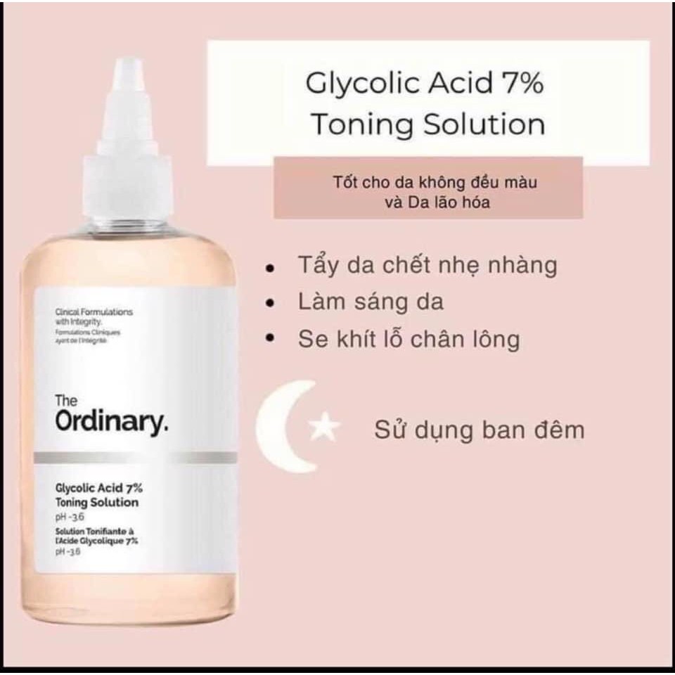 Toner Dưỡng Sáng Đều Màu Da The Ordinary Glycolic Acid 7% Toning Solution 240ml | BigBuy360 - bigbuy360.vn