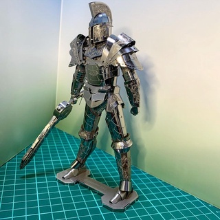 Mô Hình 3D Kim Loại Áo Giáp Kỵ Sĩ Bóng Đêm (Black Knight) (chưa ráp)
