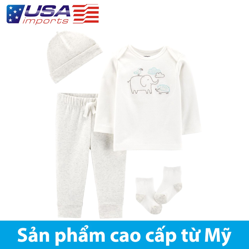 Set 4 món áo kèm quần Car-tờ Auth Từ Mỹ (17574010)