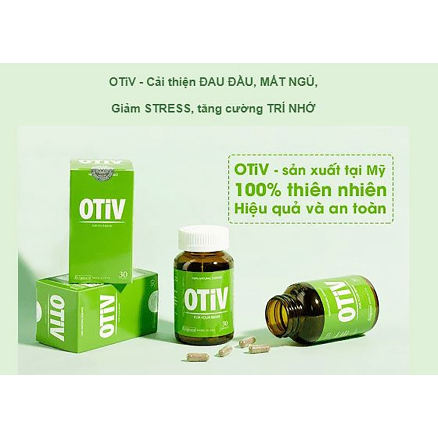 Viên Uống OTIV - Phòng Ngừa Và Hỗ Trợ Cải Thiện Tình Trạng Sa Sút Trí Tuệ, Suy Giảm Trí Nhớ Hộp 30 viên - Cobo Pharmacy