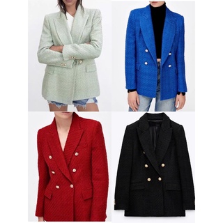 ÁO VEST DẠ TWEED ZARA AUTHENTIC TUỒN STORE