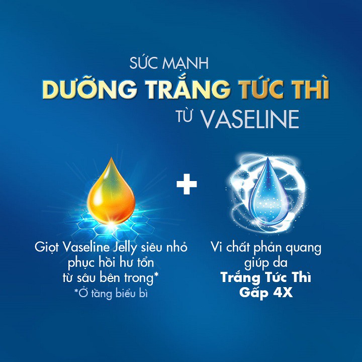 [Mã 66FMCGSALE hoàn 8% xu đơn 500K] Sữa dưỡng thể Vaseline Healthy White Instant Fair 350ml