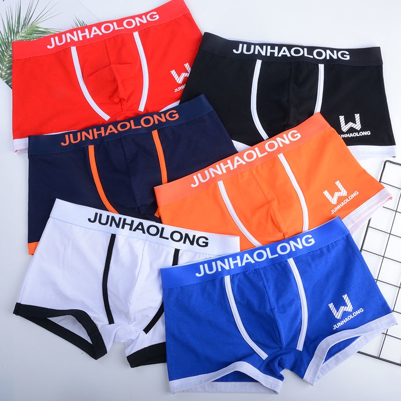Quần lót boxer cotton lưng cao thời trang cho nam