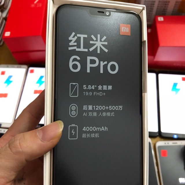 Điện thoại xiaomi redmi 6 pro xách tay 3/32g