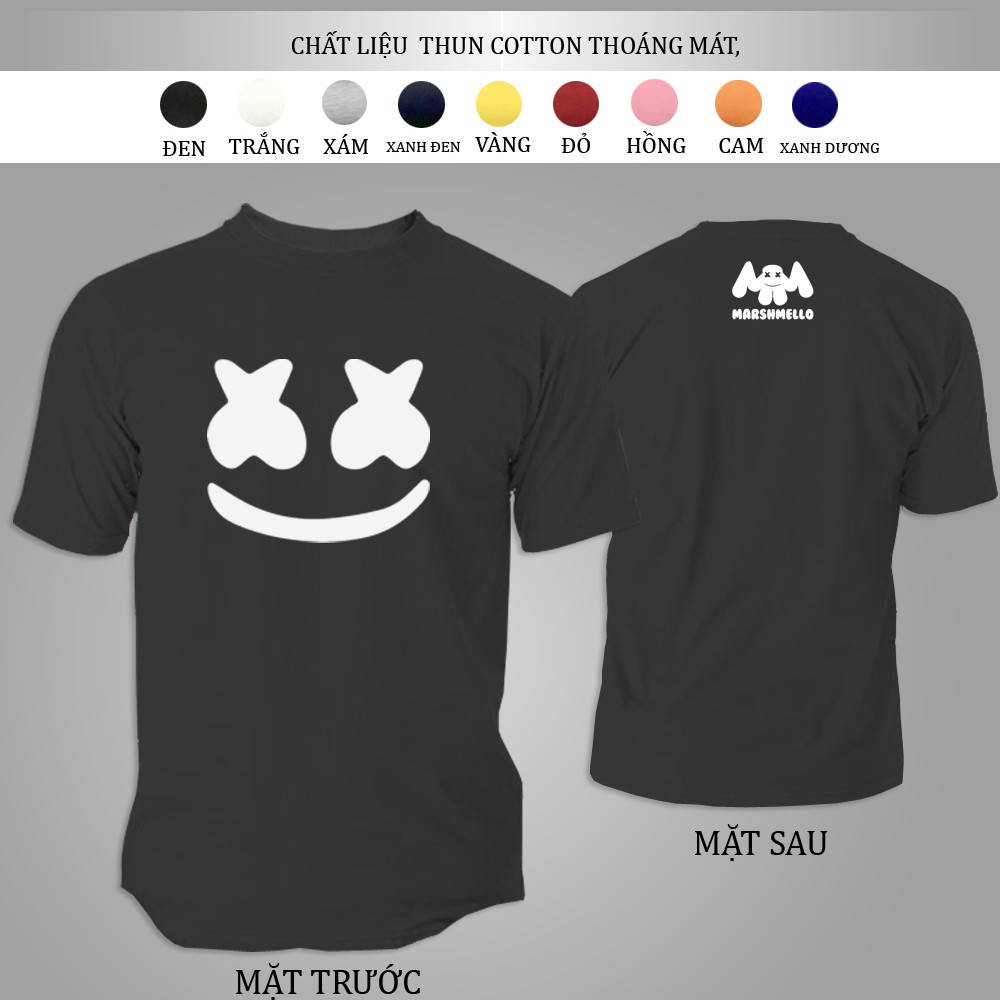 ÁO THUN NAM Marshmelloo TAY NGẮN CỔ TRÒN FORM RỘNG