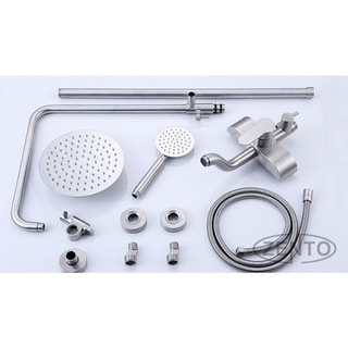 Combo sen cây & vòi lavabo inox304 zento KM107