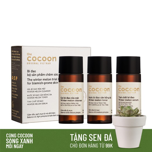 Bộ Sản Chăm Sóc Da Mụn Cơ Bản Cocoon - Trial Kit | BigBuy360 - bigbuy360.vn