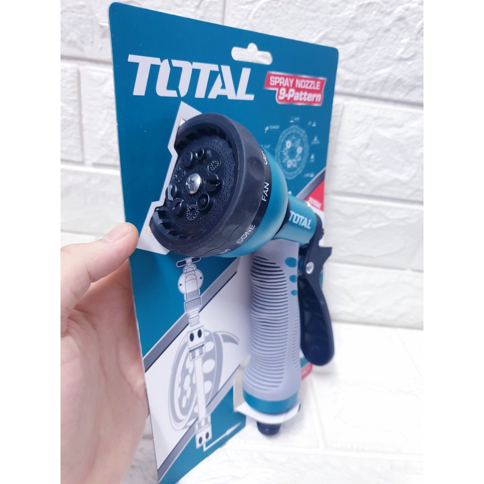 Vòi xịt tưới cây 8 tia đa năng Total THWS010901