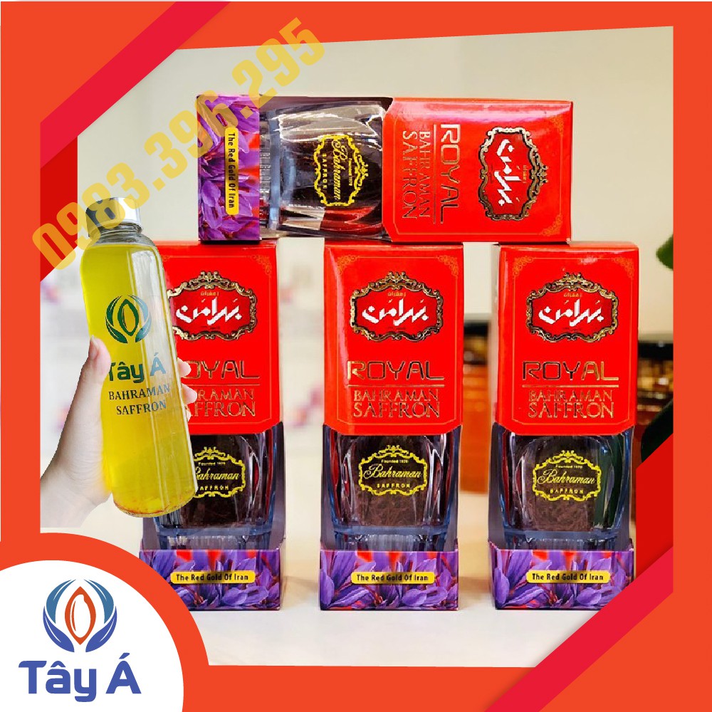 SAFFRON BAHRAMAN TÂY Á 2 GRAM Bahraman Super Negin |Nhụy hoa nghệ tây IRAN nhập khẩu