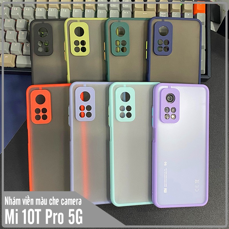 Ốp lưng cho Xiaomi Mi 10T Pro - Redmi K30S trong nhám viền màu che camera