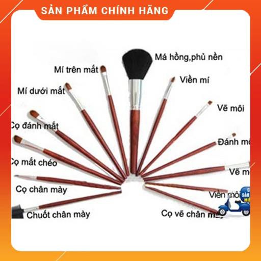 Bộ 13 cây cọ Hàn Quốc Cao cấp lông mềm