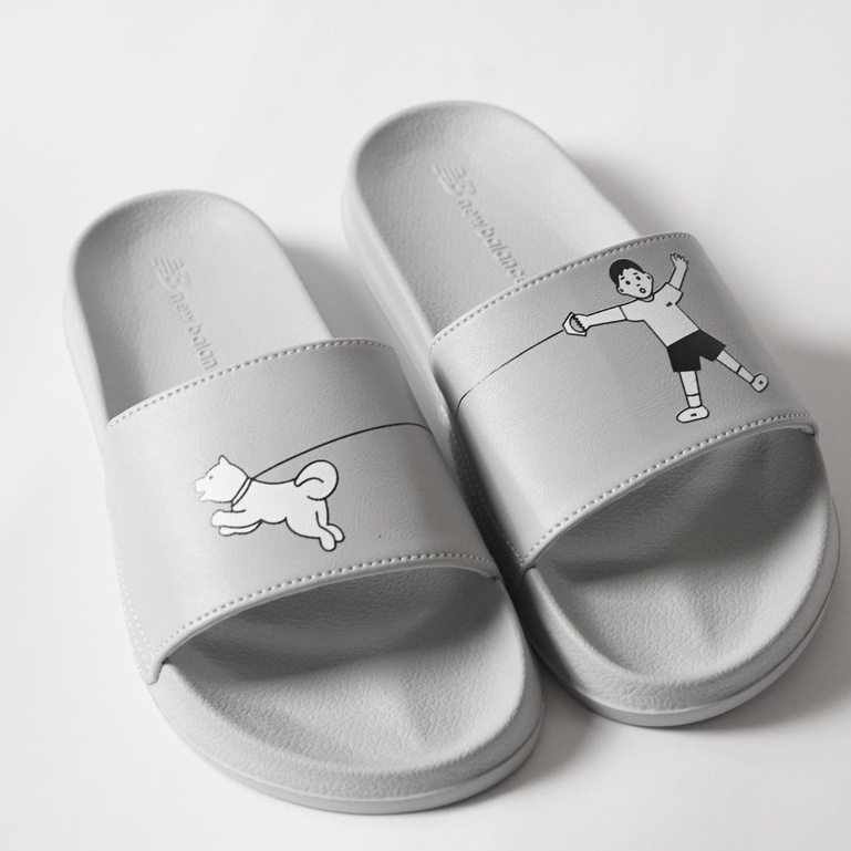 Dép quai ngang nữ NEWBALANCE X NORITAKE 1, hình dễ thương, đế nhẹ bền, êm chân, phong cách giản đơn