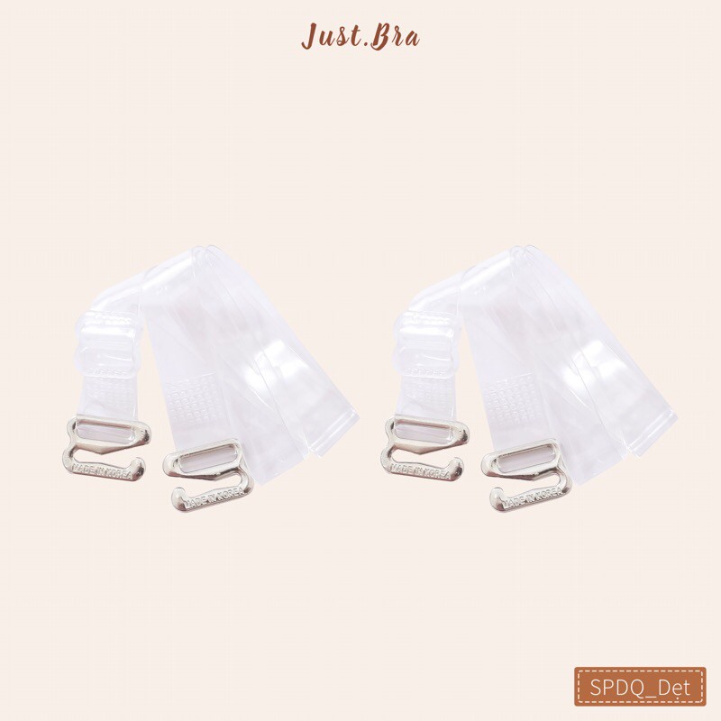 [M&atilde; FAMALLT5 giảm 15% đơn 150k] D&acirc;y quai &aacute;o ngực Just Bra dẹt, trong suốt SPDQ