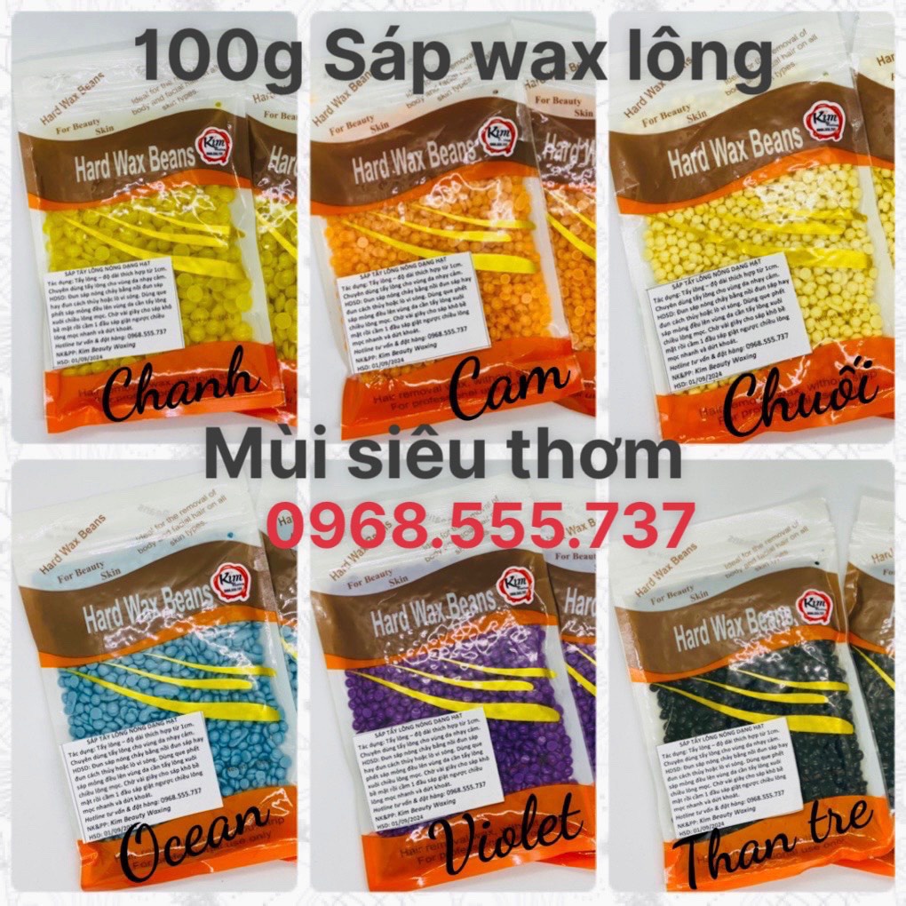 100g Sáp wax lông Hard wax beans Chính Hãng