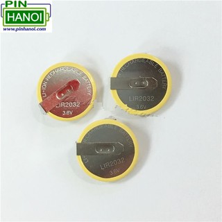 Pin nuôi nguồn LIR2032 3.6V hàn chân