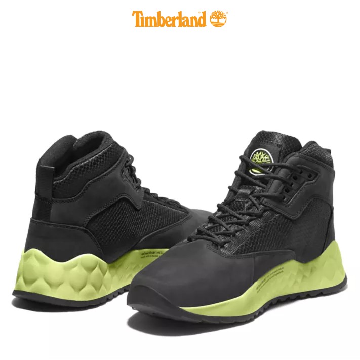 Giày Thể Thao Nam Solar Wave Leather/Fabric Mid Hiker Boots Màu Đen Timberland TB0A2BBF04