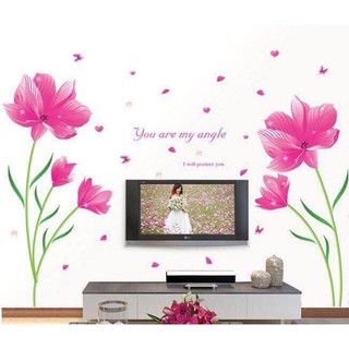 Decal dán tường Hoa hồng mộng mơ