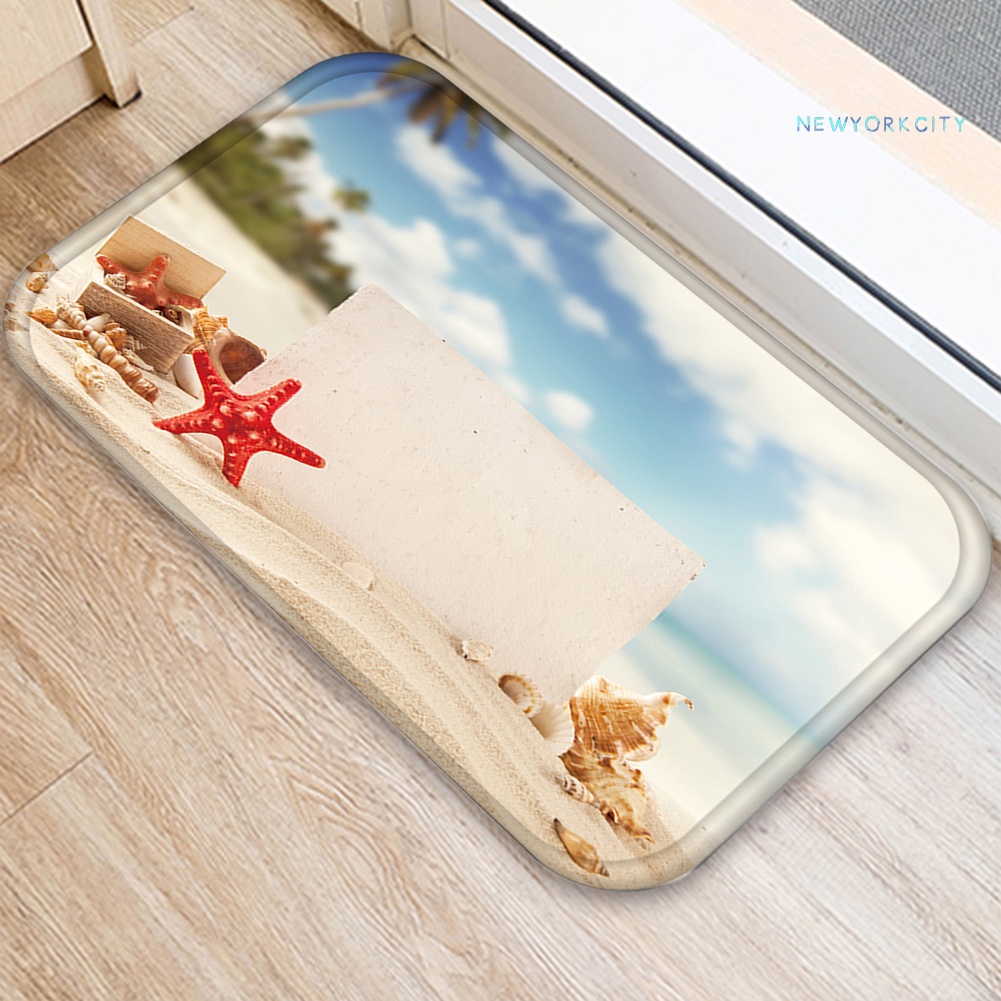 Thảm Lót Cửa Ra Vào / Cửa Ra Vào Chống Trượt Hình Sao Biển Kích Thước 40x60cm