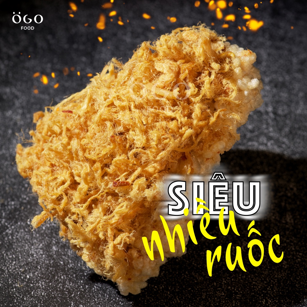 Cơm Cháy Chà Bông OGO Food Siêu Nhiều Ruốc, Chuẩn Vị Sài Gòn, 150g, 250g, 550g
