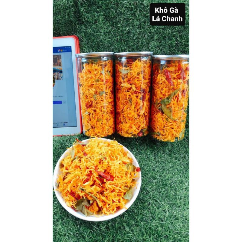 sỉ 10 hủ 300gr khô gà lá chanh