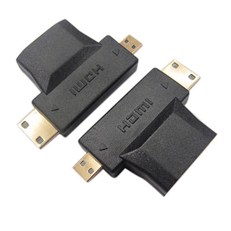 Đầu cắm chuyển đổi MINI HDMI 3 trong 1 từ Micro HDMI sang lỗ cắm HDMI 1.4 tiện dụng