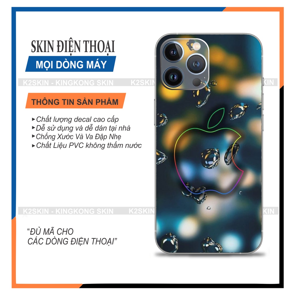Miếng dán Skin cho Android và  Iphone 6/7/8/x/xs/11/12pro/13promax/13/13pro ( Mã skin 103)