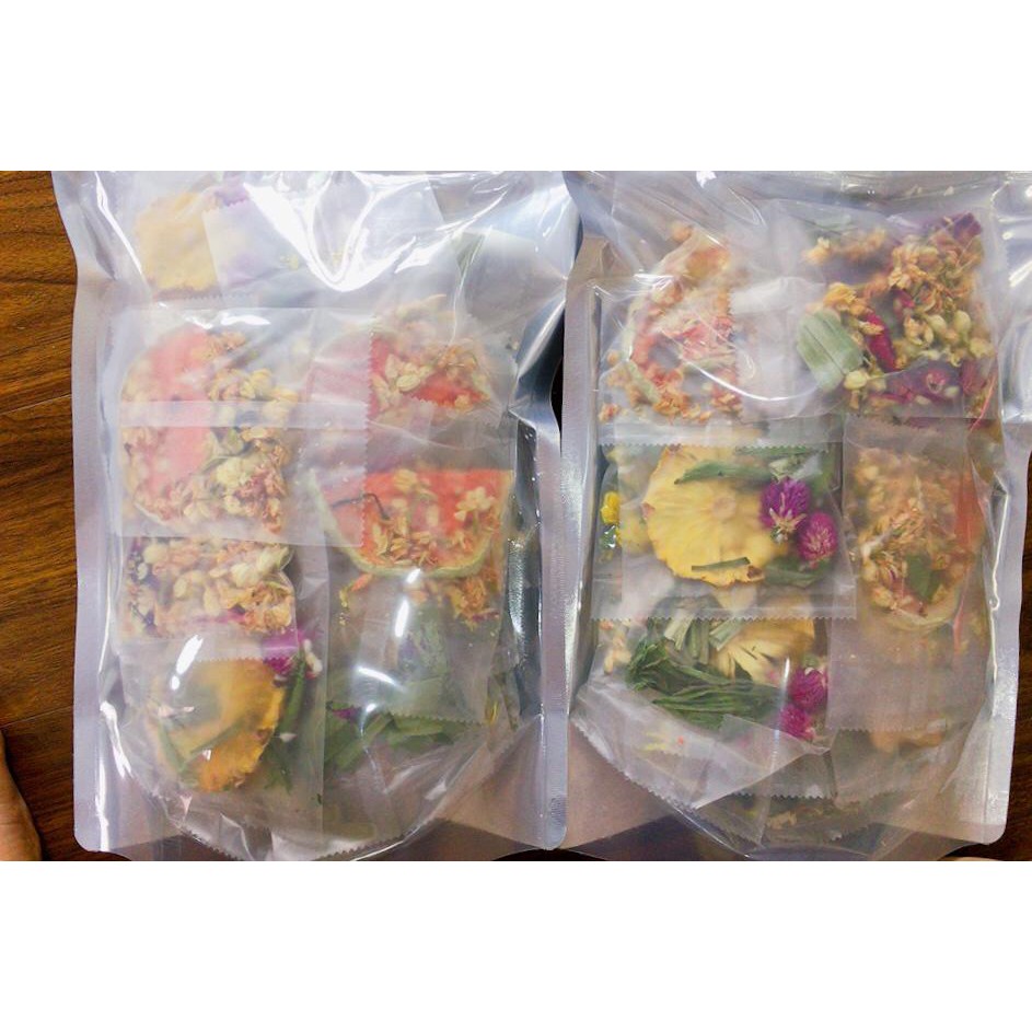 Set 30 gói Detox VIP 18vị - hoa quả sấy lạnh công nghệ Hàn Quốc - Không kèm bình, hộp, túi vải