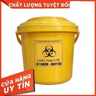 THÙNG RÁC NHỰA Y TẾ 10 LÍT NẮP XOAY Siêu Rẻ