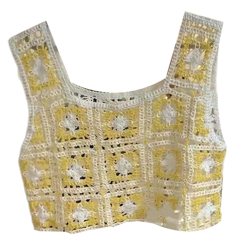 Áo Croptop Sát Nách Phối Ren Thời Trang Mùa Hè Cho Nữ