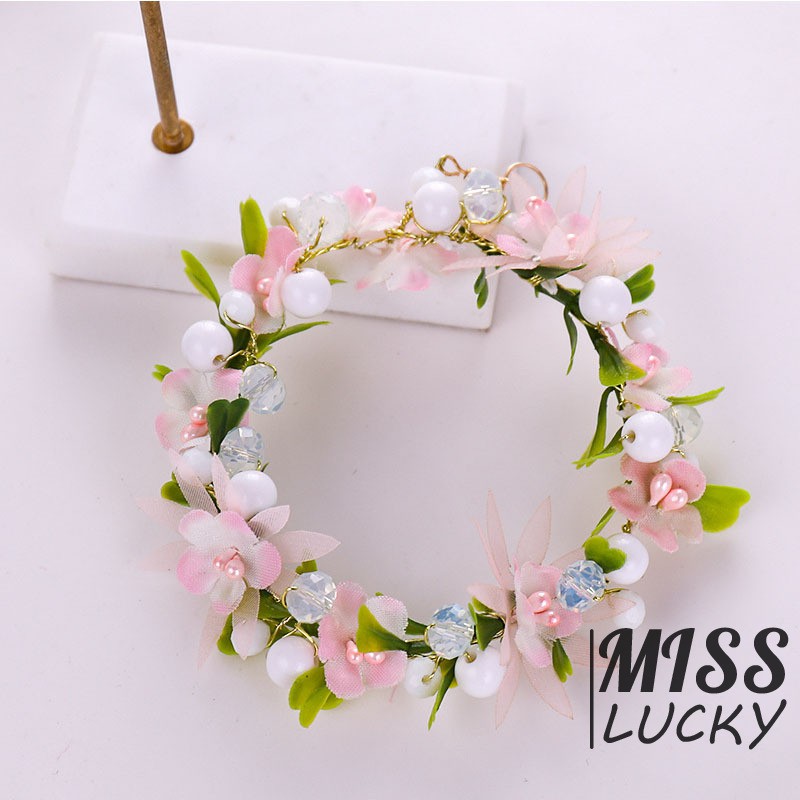 Khuyên tai vòng hoa phong cách Hàn Quốc thời trang cho nữ