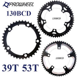 Líp xích xe đạp prowheel 130 bcd 39t / 53t 10 / 11 tốc độ bằng nhôm / thép