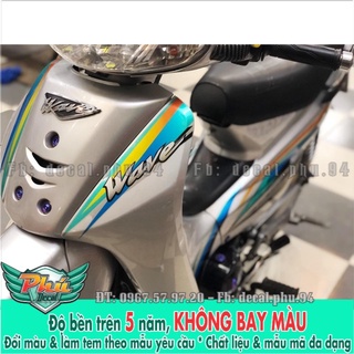 Tem rời Wave Nhỏ Phối Bạc -1