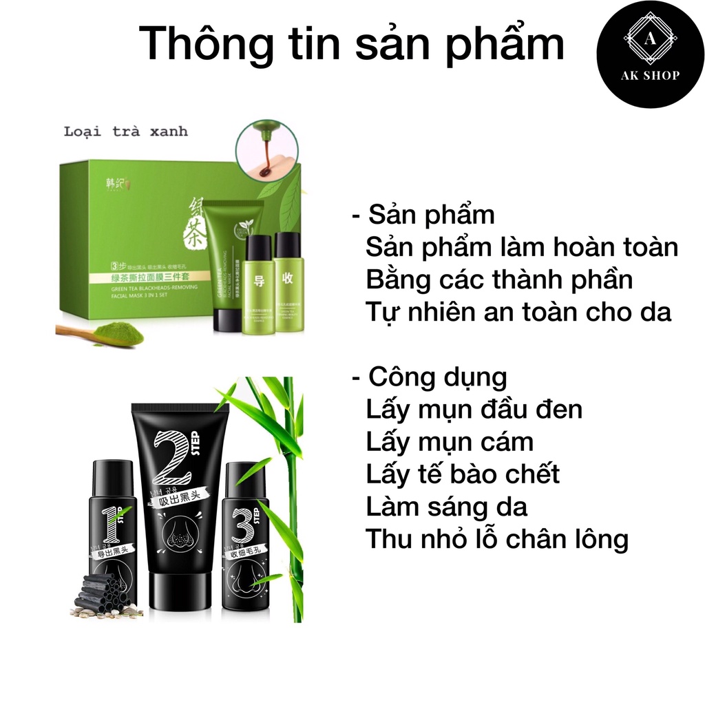 Gel lột mụn đầu đen 3 trong 1 mới