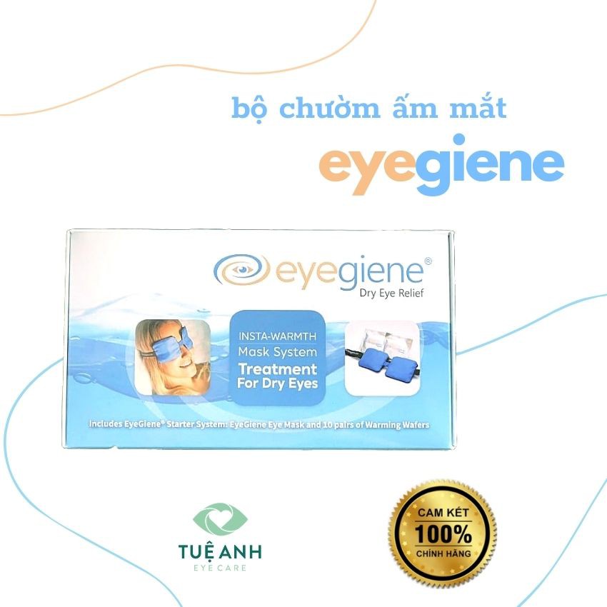BỘ CHƯỜM ẤM MẮT EYEGIENE - USA – GIẢI PHÁP TUYỆT VỜI CHO KHÔ MẮT-VIÊM TUYẾN BỜ MI-CHẮP-MỎI MẮT