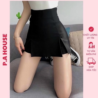 Quần giả váy xẻ tà 2 bên lưng cao ôm dáng