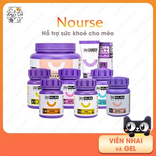Vitamin và Gel dinh dưỡng Nourse cho mèo mọi lứa tuổi - Viên nhai Nourse, Gel dinh dưỡng Nourse