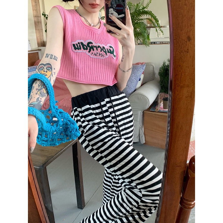 Len Mongtoghi Croptop 3 lỗ Áo Len Sát Nách 29602