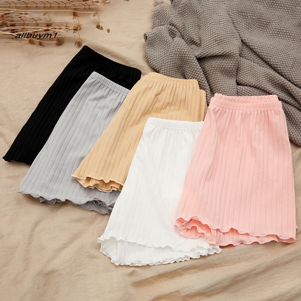 Quần Legging Ngắn Màu Trơn Cao Cấp Thoải Mái Mặc Mùa Hè Cho Nữ