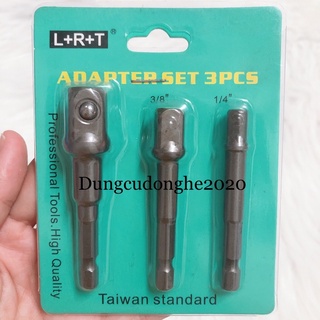 ĐẦU CHUYỂN TUÝP TỪ BẮN VÍT SANG BU LÔNG, ĐẦU TUÝP LRT 1/4 3/8 1/2