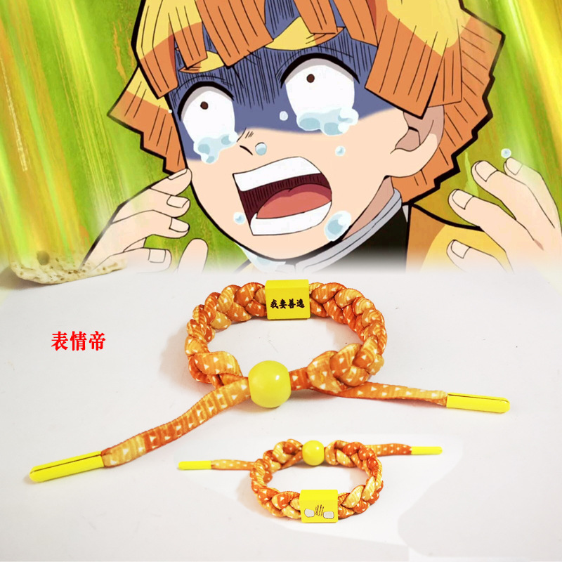 Vòng Tay Dạng Bện Họa Tiết DEMON SLAYER Tanjirou Nezuko Zenitsu Inosuke Giyuu TY3 YT3