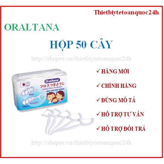 [Chính hãng] Combo 20 túi Tăm chỉ nha khoa Oraltana