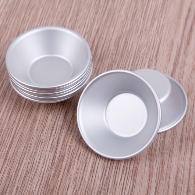 Khuôn Nhôm Trơn Tròn Nướng Bánh Tart (7*5*2.2)