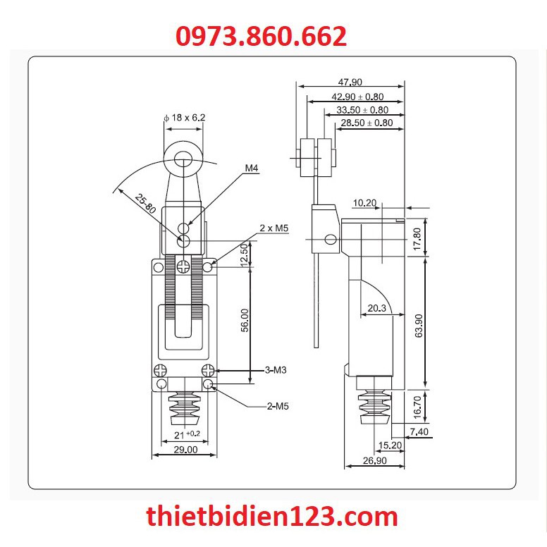 Công tắc hành trình ME 8104,8107,8108,8111,8122